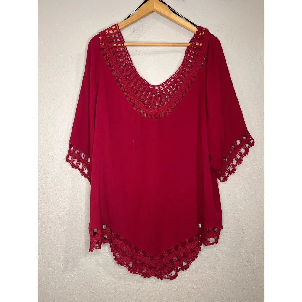 NWT City Chic Catalina Island crochet top 18 - Picture 2 of 11